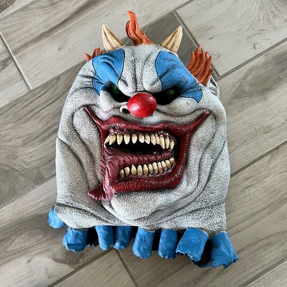 Rubies Scary Clown Latex Mask Adult Halloween Evil Creepy Horror Costume - Picture 2 of 5